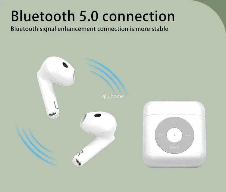 Applicable to Apple Android Wireless Bluetooth Headset TWS Sports in-Ear MP3 Music Headset E-Sports Games Noise Reduction