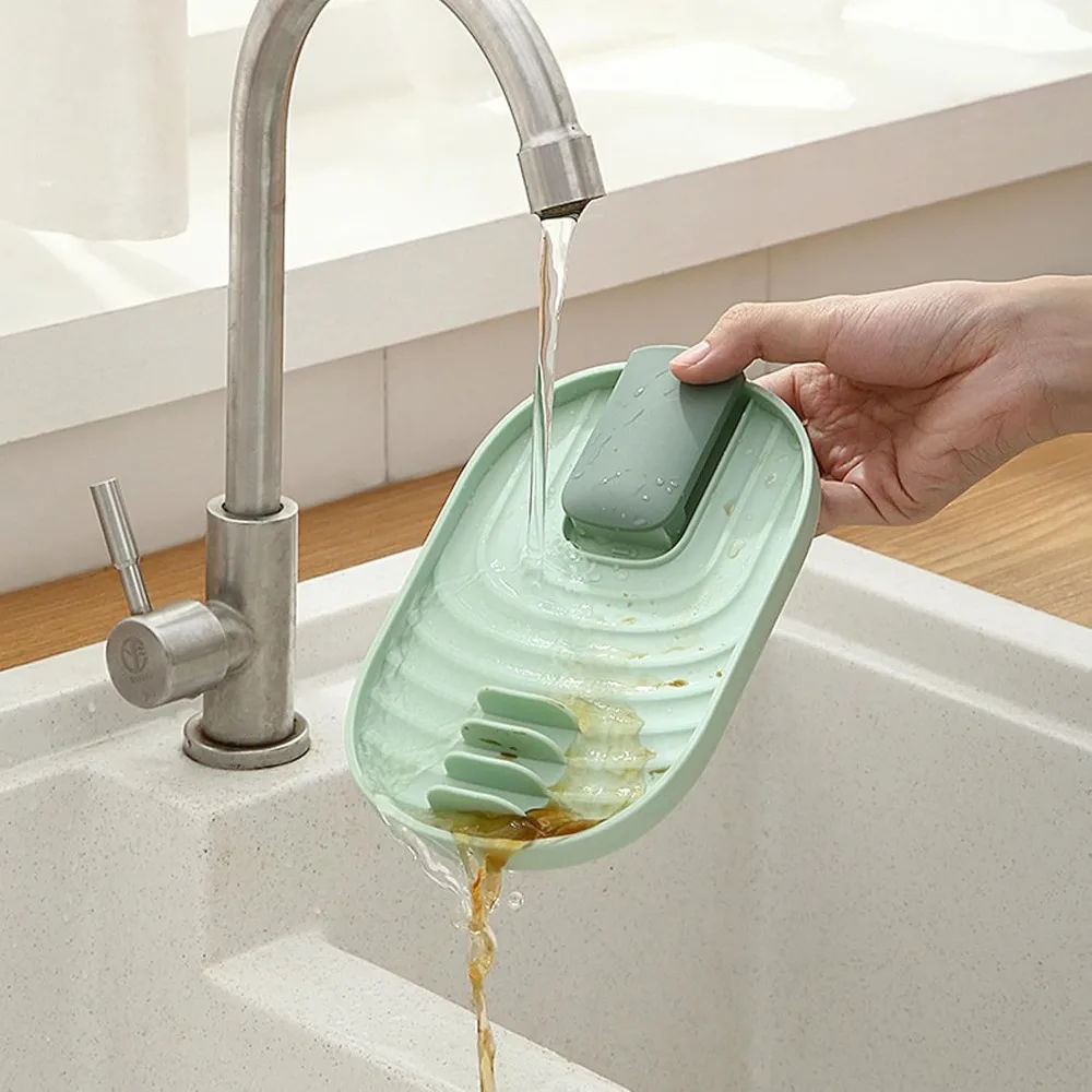 Nordic Style Pot Lid Shovel Storage Rack Simple Practical Multifunctional Kitchen Supply Non Slip Silicone Pad