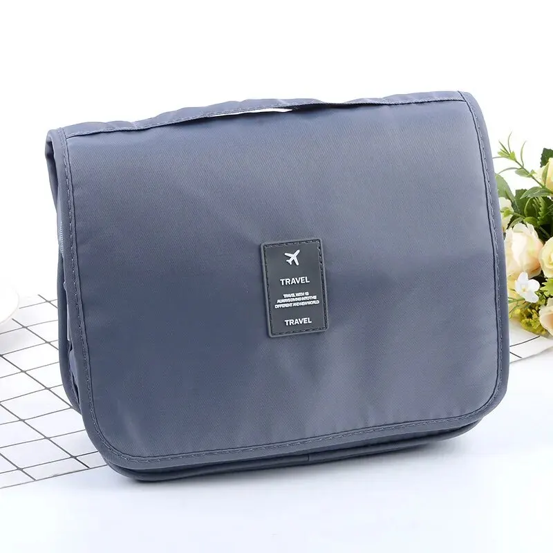 Portable Travel Toiletry Bag, Waterproof Hanging Storage Bag, Mesh Pockets Hook Cosmetic Bag, Travel Accessories,Makeup Bags