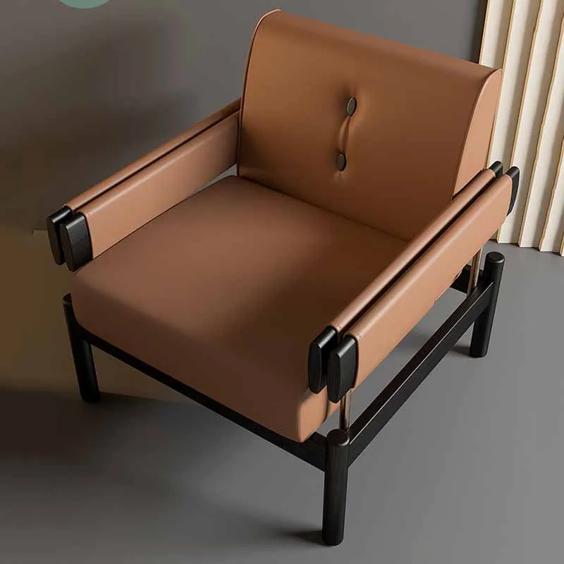 

Relax Brown Living Room Chairs Wood Nonslip Cool Modern Ergonomic Nordic Chairs Gaming Vanity Floor Sedie Da Soggiorno Furniture