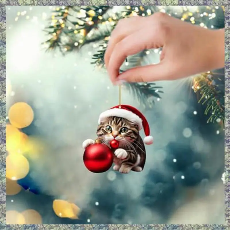 

WON Забавные черные кошки, украшения, высота, милые кошки, рождественские украшения, рождественские украшения, подвесные украшения для рождественской елки