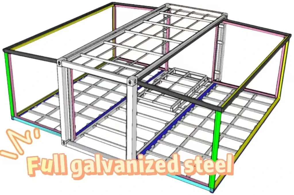 Mejor venta 20 pies fácil montaje hogar móvil prefabricado hogar prefabricado pequeño 2 3 4 dormitorios casa contenedor expandible