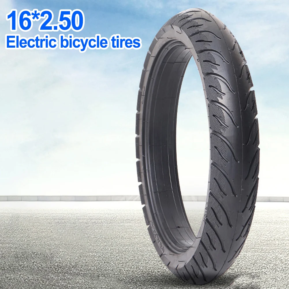 Upgrade Your For Electric Bike or Scooter with this High Quality 16x25 Solid Tire – Safe Puncture Resistant and Reliable!