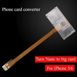 Transparent SIM Card Adapter NANO Turn To Big Card Mobile Phone Signal Extension Cable Device for Iphone 5/5S 6/6S 2025