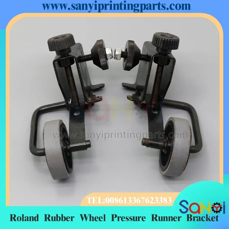 1 Set Best Quality Roland R600/700 Rubber Wheel Pressure Runner Bracket Assembly Printing Machine Parts