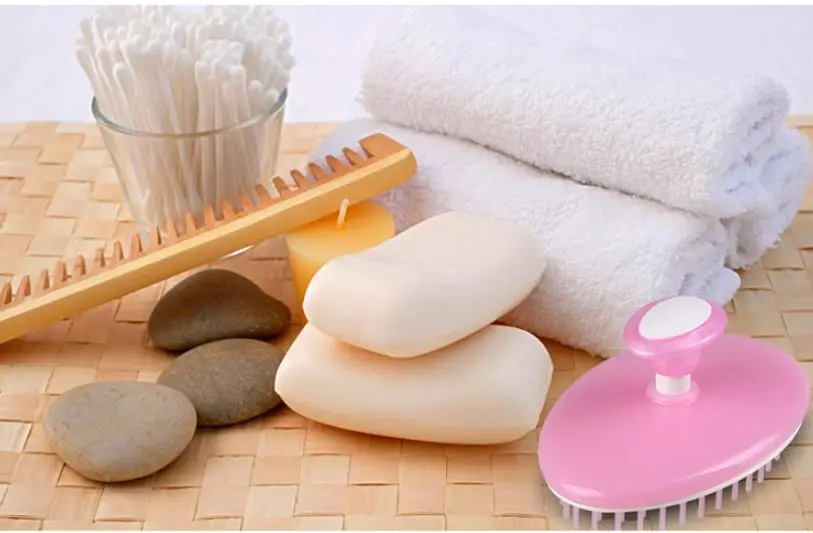 مدلك الرأس 1 قطعة فرشاة تنظيف الشامبو لتنظيف فروة الرأس فرشاة غسل الشعر لغسل وفستان قطعة أثرية رائجة البيع #3