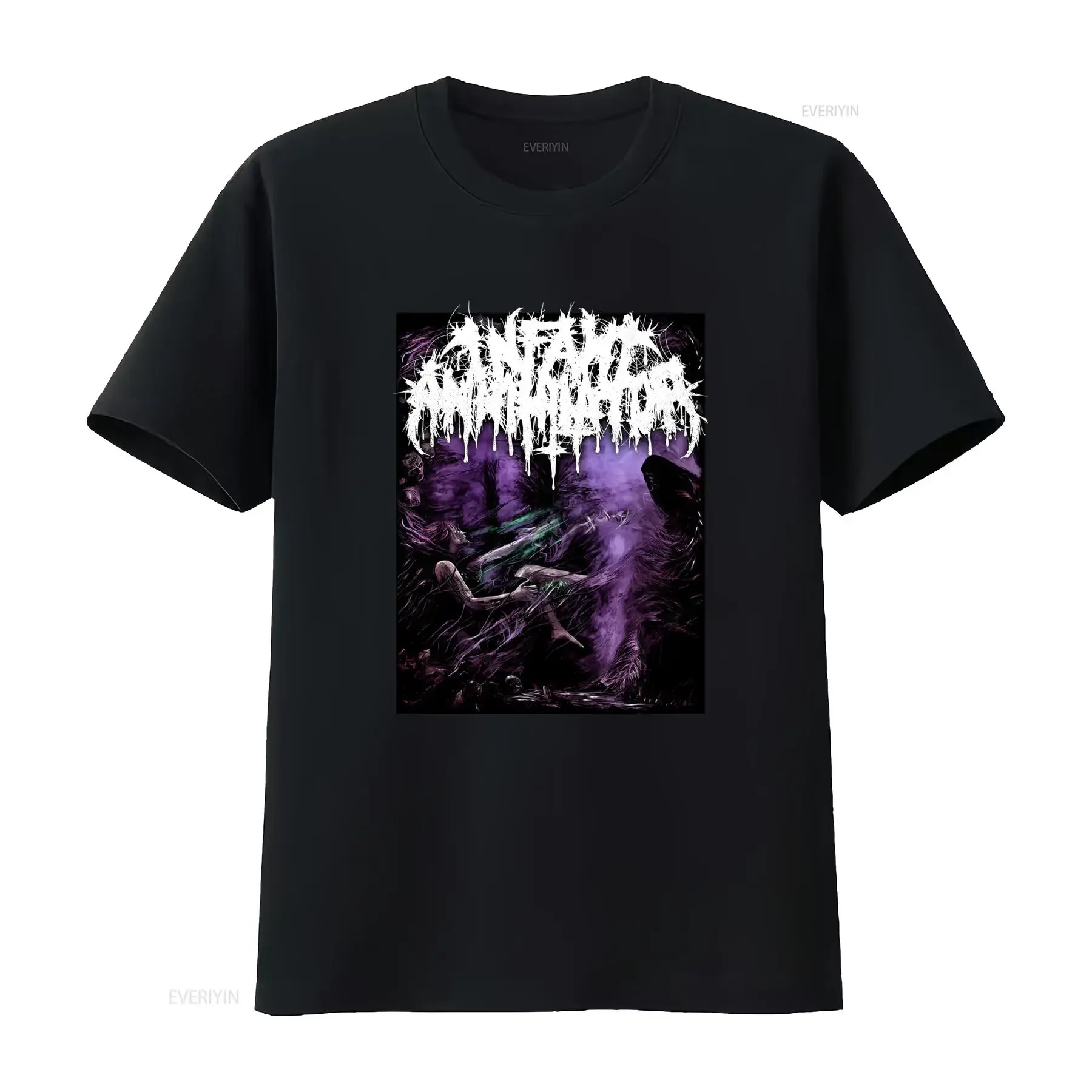 Infant Annihilator Band Music Lover Cotton Black T Shirt All Sizes S 5XL K425 vintage Washed Stretched Versatile