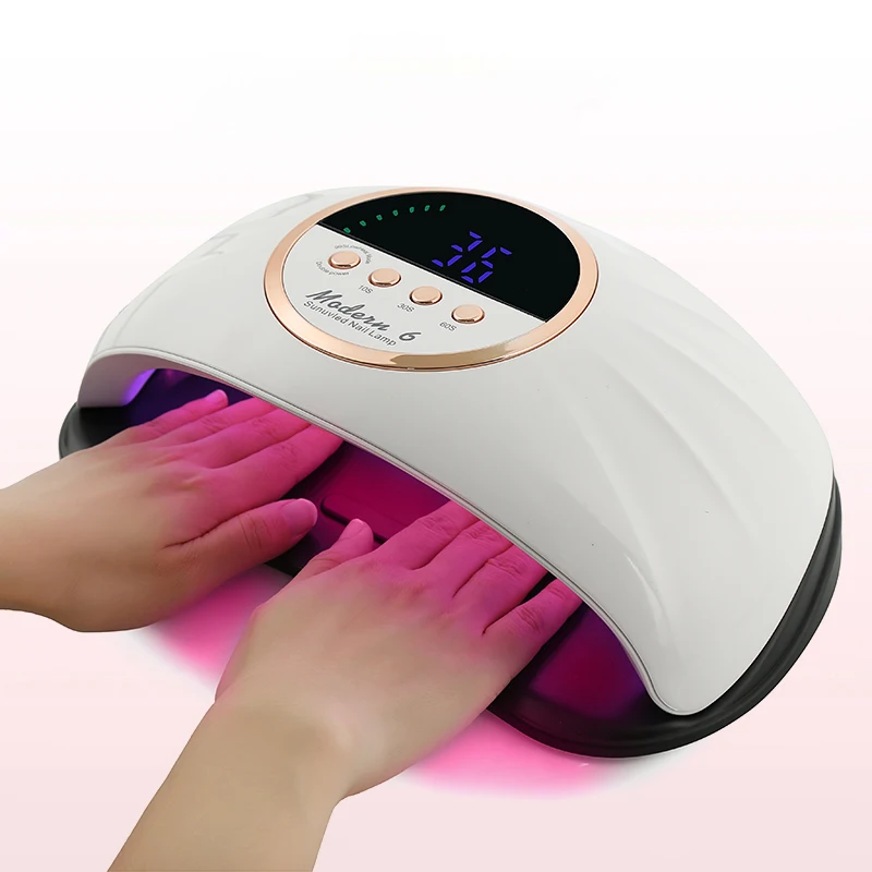 Modern6 Double Hands UV LED Nail Lamp For Nails Gel Polish With 4 Timer Large HD Display Screen Professional Nail Drying Machine