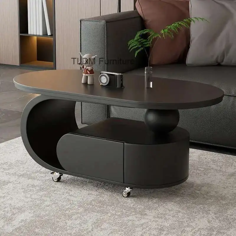 

Роскошный простой журнальный столик, скандинавский модный компактный журнальный столик, портативная европейская мебель для дома Mesa De Centro Sala