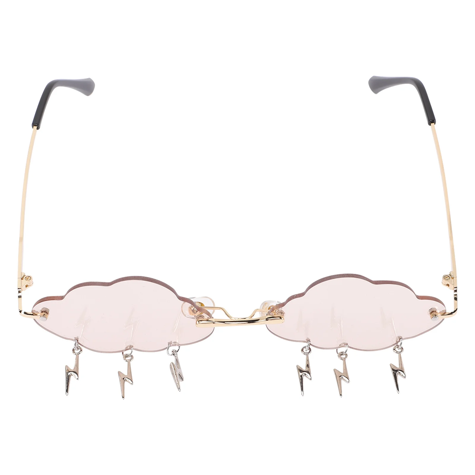 

Premium Rimless Sunglasses Stylish Unisex Party Glasses Fashion Eyewear for Festival Vacation Street Snap