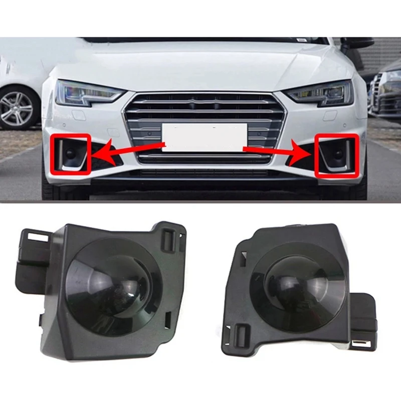 Auto ACC Radar Sensor Decoration Probe Bezel 8WD807819 8WD807820 For  A4 B9 2017-2021 Fog Lamp Bezel Eyelet Bezel