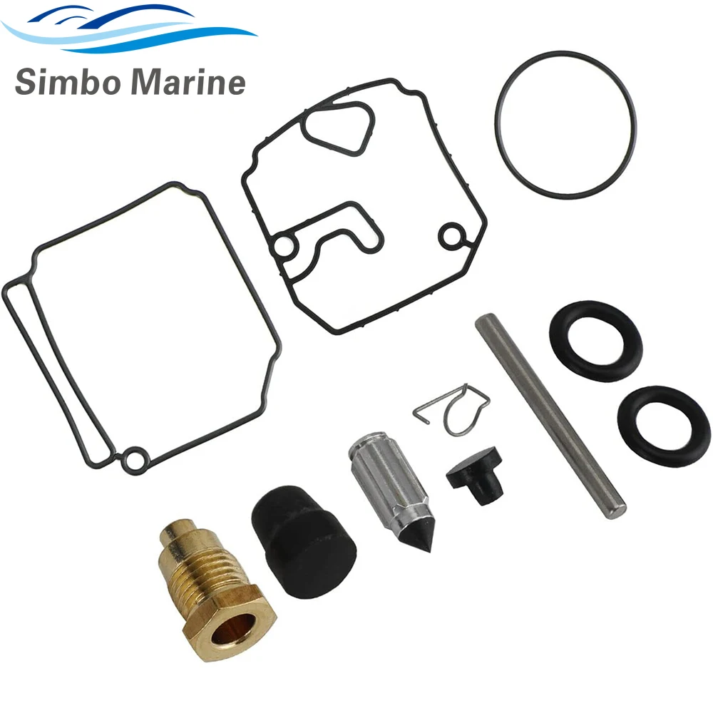 For Yamaha Carburetor Repair Kit 2 Stroke 75 85 90 HP Outboard Motor 6H1-W0093-01 6H1-W0093-02 6H1-W0093-10 18-7291
