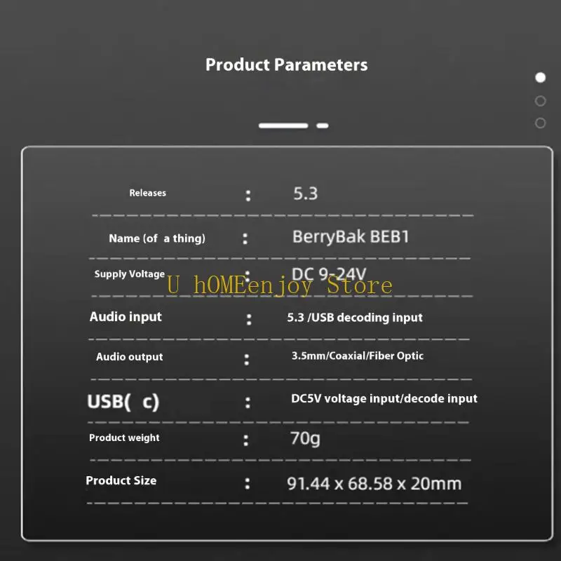 B0KF QCC5171 Draadloze ontvanger Module Circuitbord Ondersteuning LDAC Lossless BLE5.3