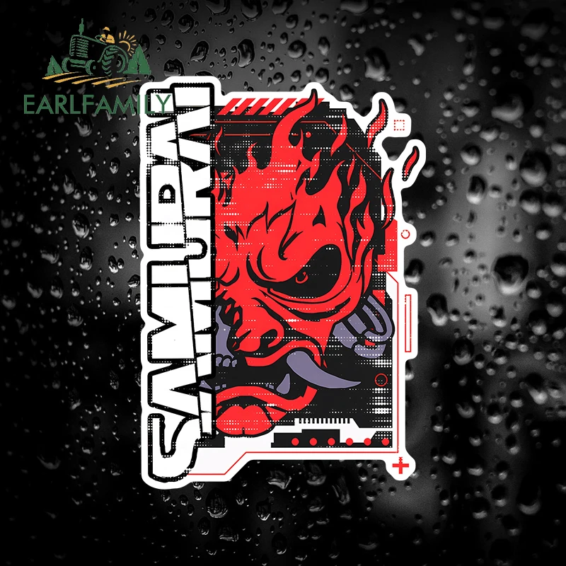 

EARLFAMILY for Samurai Band Car Sticker Red Demon Fanart Anime Computer Host Decal Waterproof Scratch-Proof Graphics Decoration