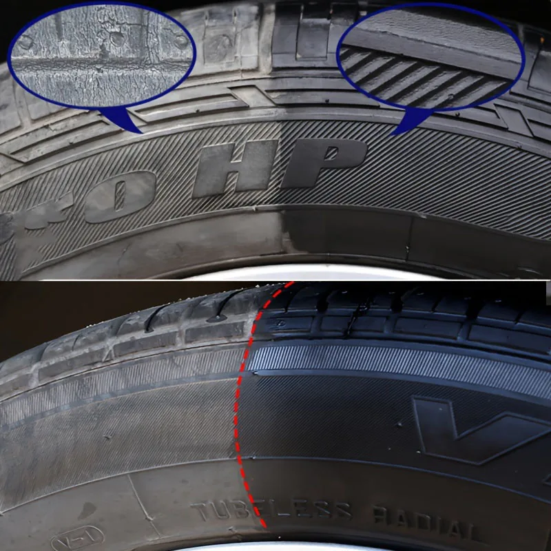 شمع مرمم إطارات السيارة يعود إلى طلاء أسود لامع يدوم طويلاً ومجدد بلاستيكي طقم محسن لمعان الإطارات