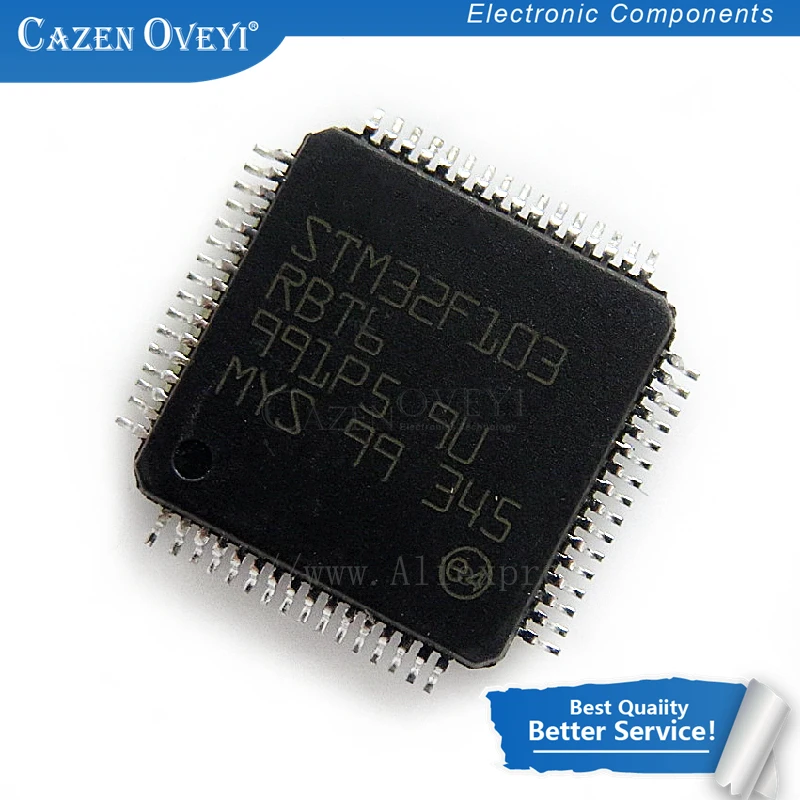 

1pcs/lot STM32F103RBT6 LQFP64 STM32F103 QFP-64 QFP In Stock
