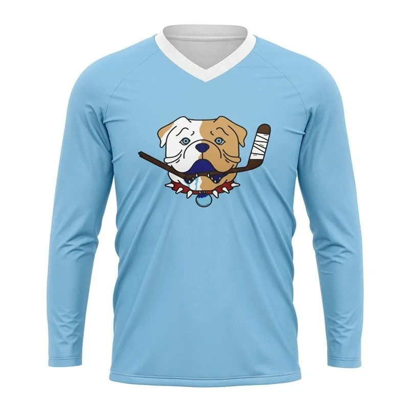 Shoresy Shore 69 Sudbury Blueberry Bulldogs Hockey Jersey V-Neck T-Shirts Unisex Casual HipHop Streetwear Fashion Tee