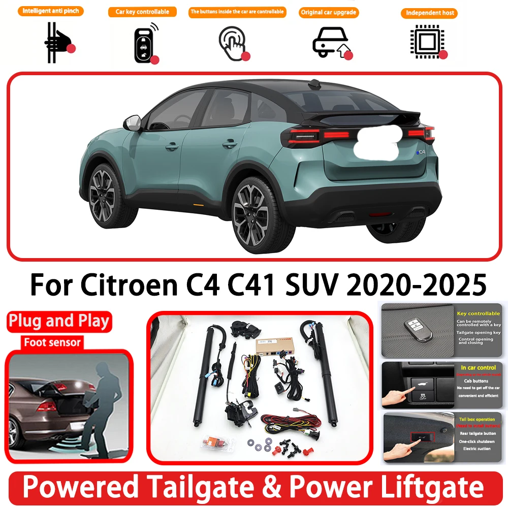 for Citroen C4 C41 SUV 2020-2025 OEM Plug and Play Auto Powered Tailgate Power Liftgate Rear Trunk Opener System
