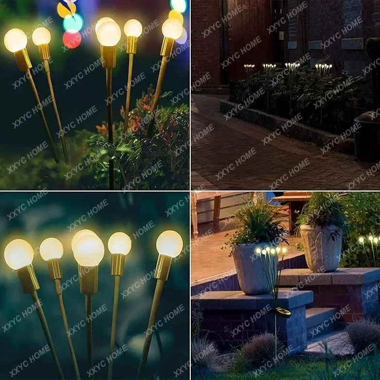 Solar outdoor waterproof firefly light courtyard garden layout atmosphere decoration creative outdoor lawn floor lamp