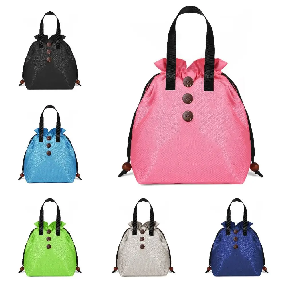 

Foil Insulation Drawstring Lunch Bag Heat Preservation Thickened Picnic Bag Large Capacity Waterproof Lunch Box Bag