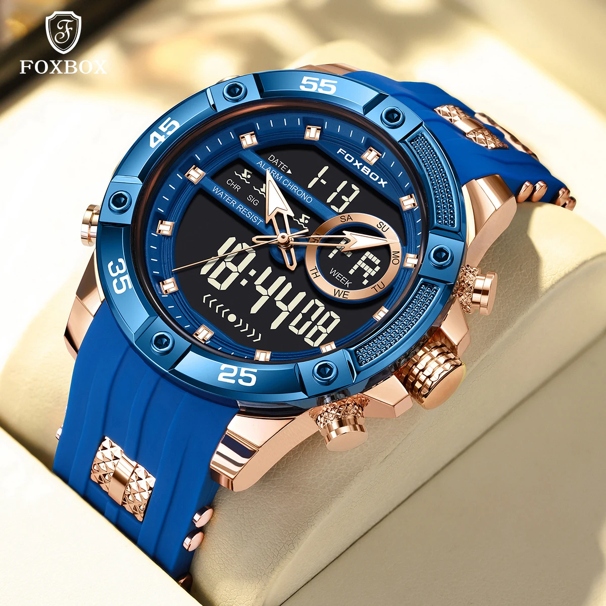 LIGE Multifunction Mens Sports Watch Waterproof Luminous Alarm Clock Men LED Digital Watch Large Dial Electronic Wristwatch Man