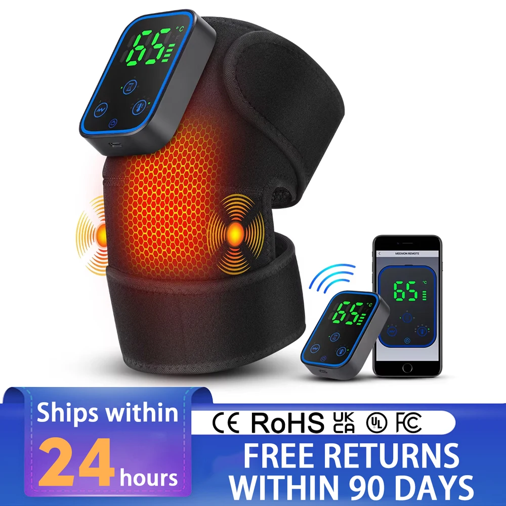 

Электрический массажный коврик для физиотерапии с подогревом, 3 в 1, массажер для плеч, локтя, колена, 6-скоростной горячий компресс, расслабление мышц