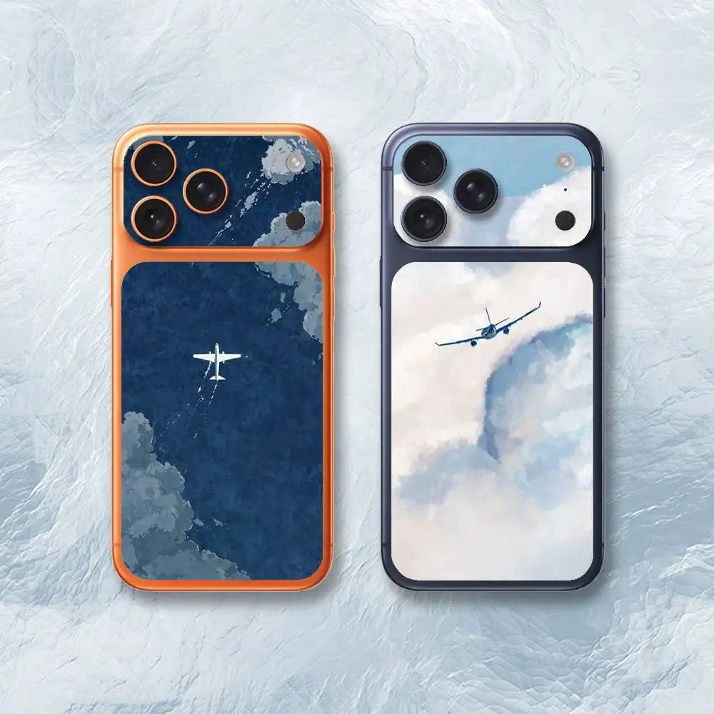 

Airplane Pattern Sticker Film Wrap Decal Sticker for iPhone 17 Pro Max