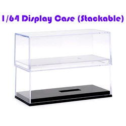 Acrylic Display Case Fit for 1:64 Mini Size Dust Proof Clear Box Cabinet 1/64 Action Figures Display Box