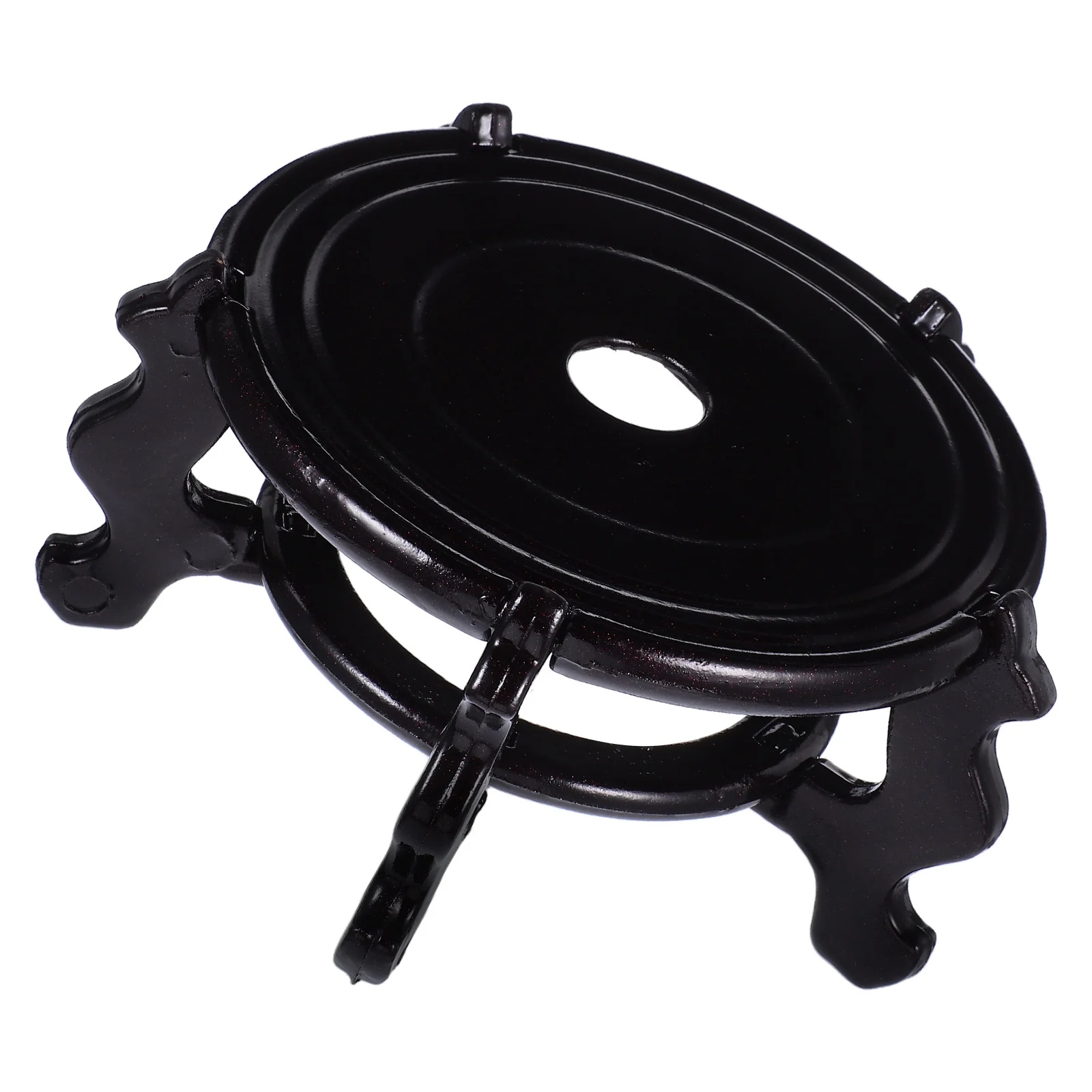 Flower Pot Base Bracket Resin Stand Vase Holder Smooth Surface Space Saver Plant Pot Riser Display Figurine Desktop Storage