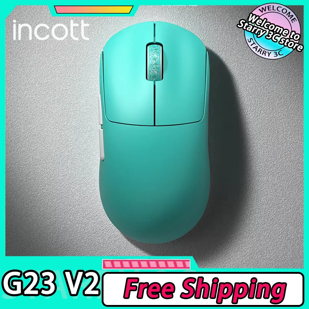 

Мышь Incott G23 V2, двойной режим, 8K, быстрая зарядка, горячая замена, беспроводная игровая мышь, индивидуальные эргономичные аксессуары для ПК, геймеров, подарки