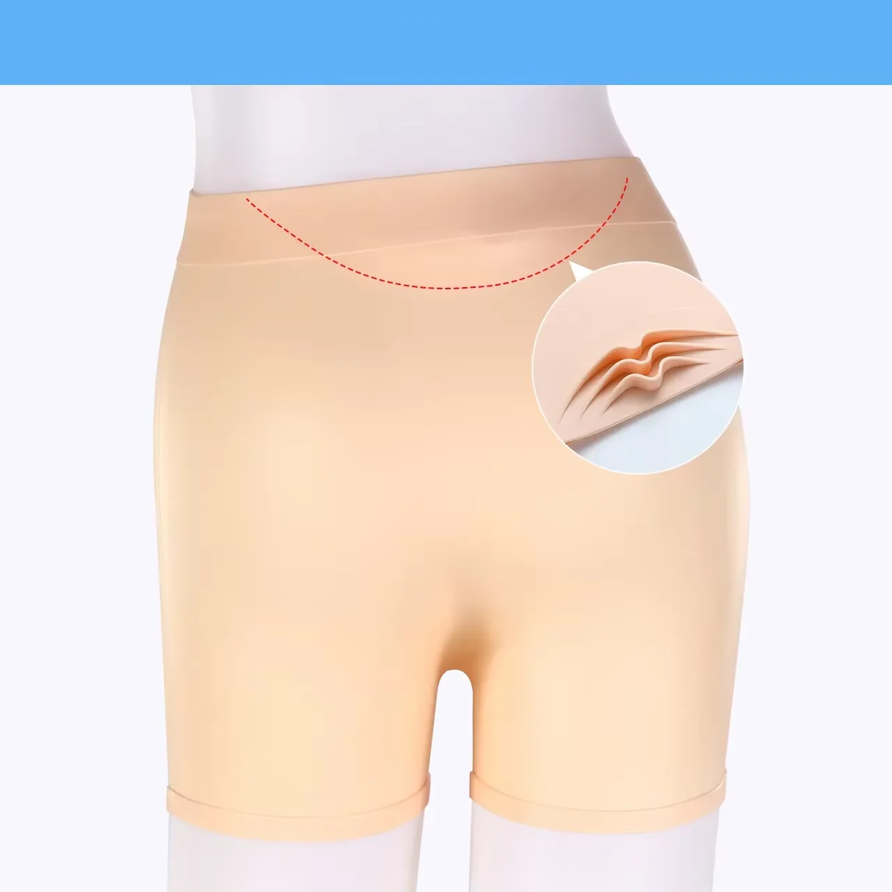 Flat Angle Elastic Silicone Swim Trunks Waterproof Protective Professional Swimming Gear Running Fitness Sports Shorts