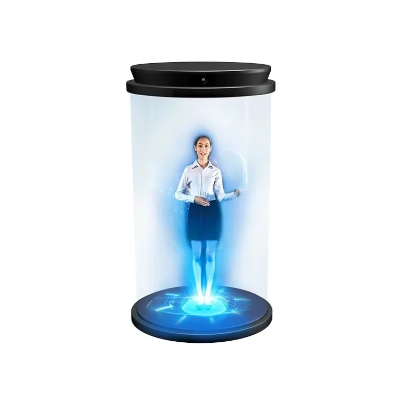 

[Hot Sale] 3D Holographic AI Interactive Cylinder Display Viewing Angle 500cd Brightness Indoor Use LCD Screen