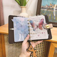 Retro Dream Butterfly Semi-Transparent Bookmark Hand Account Separator Page Beautiful Index Page A6/A7/A8/M5 Inner Page Bookmark
