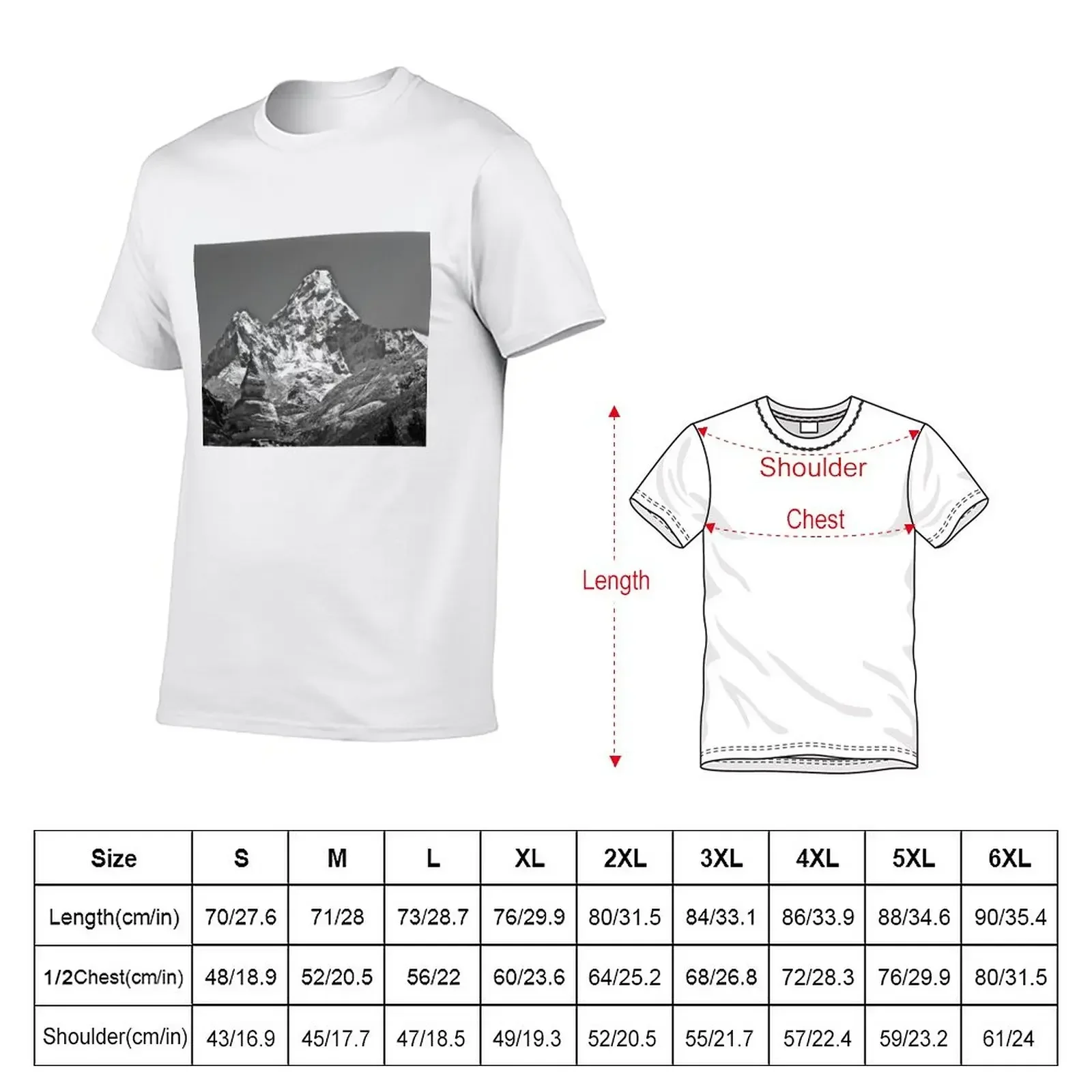 Ama Dablam T-Shirt customs kawaii clothes vintage clothes for men