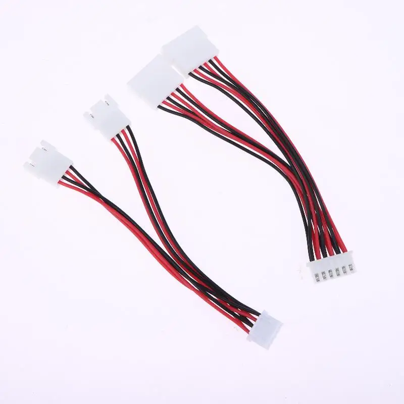 XH2.54MM Y-Splitter Cable Male To 2 Female Connector 26AWG Power Extension Cord 2/3/4/5/6 Pin Splitter Cable Adapter