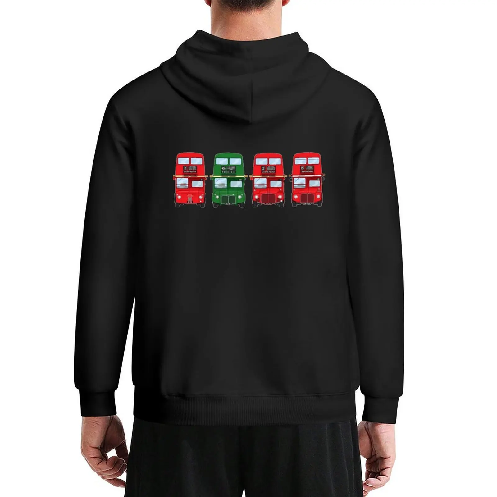 

London Routemaster Collection First And Last Rm1 Rml2760 Vintage Bus Illustration Hoodie men wear japanese hoodie