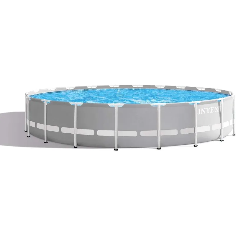 

INTEX 26755EH Prism Frame Premium Above Ground Swimming Pool Set: 20ft x 52in – Includes 1500 GPH Cartridge