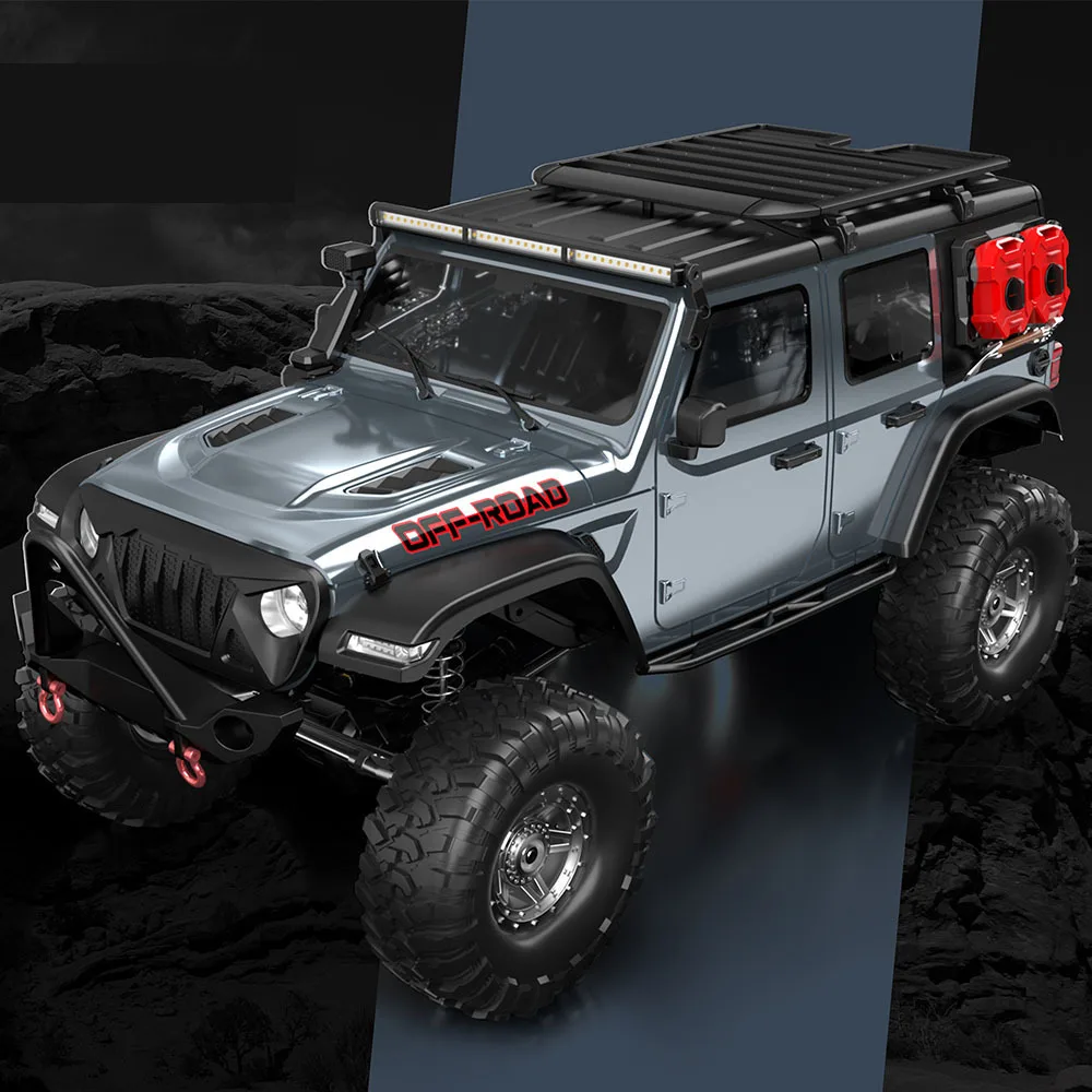 1/10 RC Car R1011 RTR 2.4G 4WD Off-Road Climbing Truck Crawler with LED Light Remote Control Vehicles Model Toys Boys Kids Gift