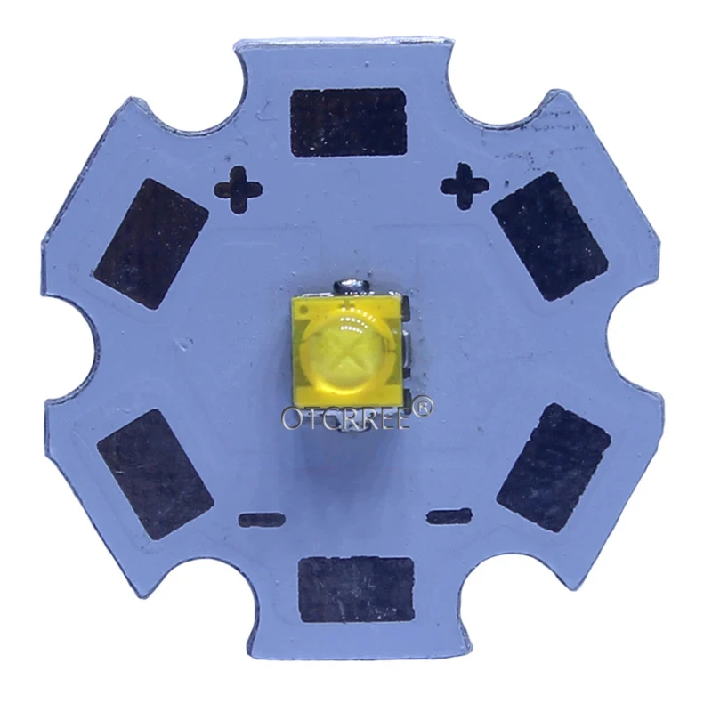 1PCS  XTE LED XT-E 1-5W High Power LED Emitter  Diode Neutral White Cold White Royal Blue with 20mm 16mm PCB