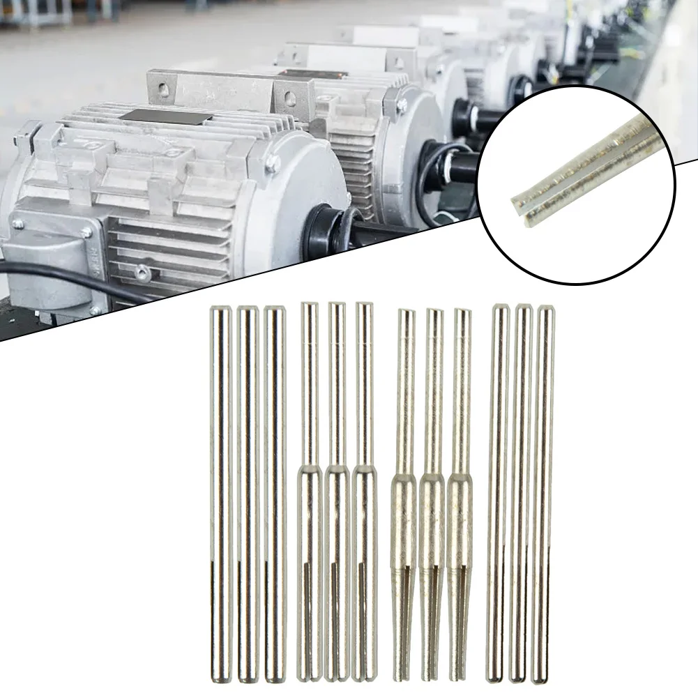 12 buah Kit penjepit amplas manderl Split 2.35mm/3.0mm klip amplas batang lurus alat putar tipe klip manderl Split