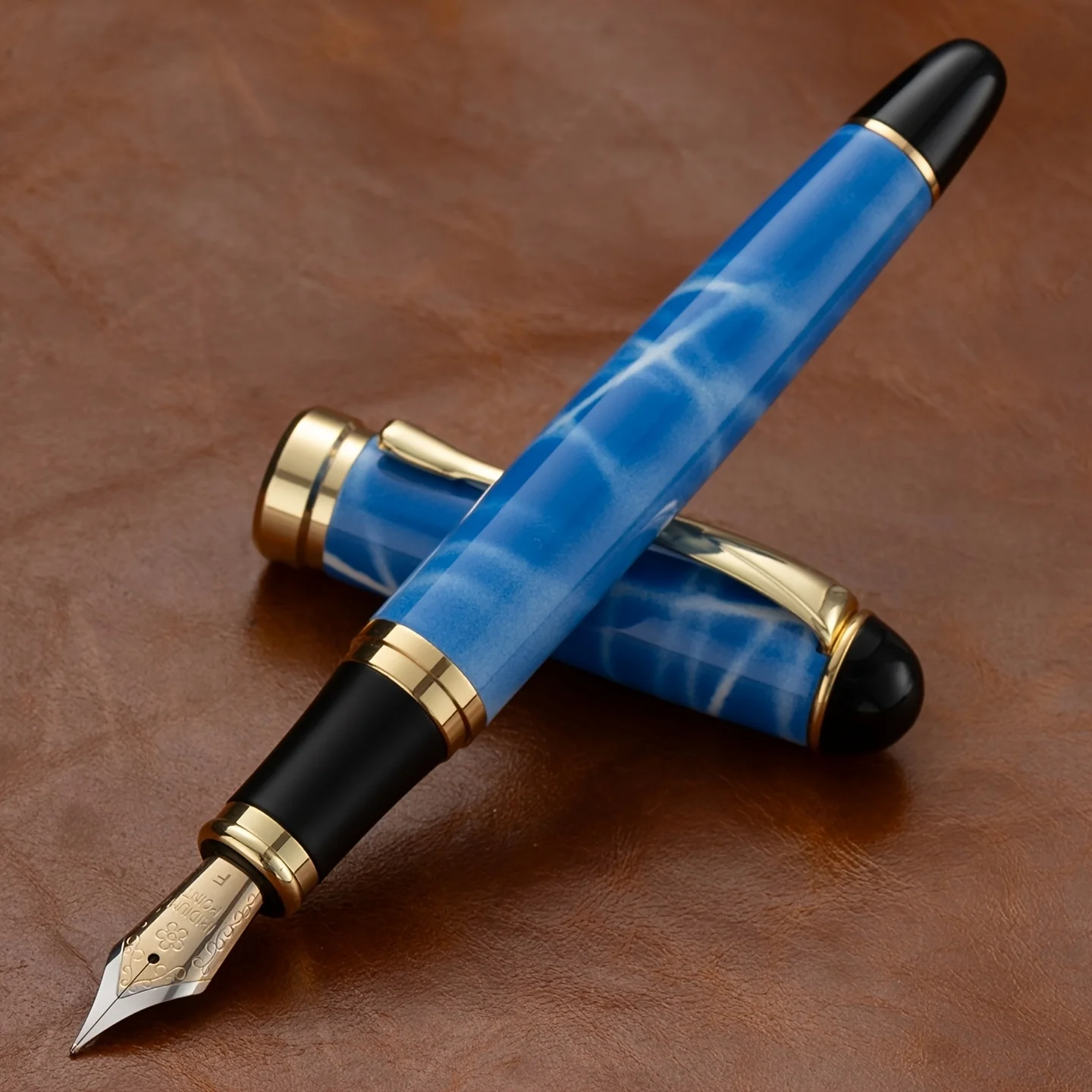 

1 шт. высококачественная металлическая перьевая ручка из нержавеющей стали, 0. Наконечник 5 мм, встроенный конвертер, подходит для 2. Калибр 6 мм, коллекционный класс, отличный вариант для подарка, иридиевый наконечник, плавное письмо, идеально подходит д