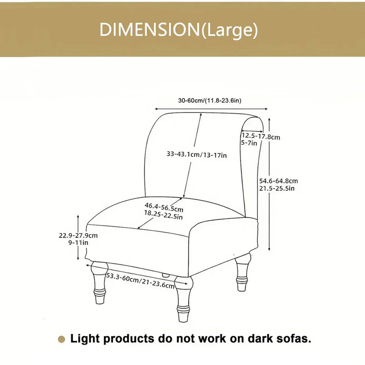 1PC Solid Color Accent Armless Chair Cover Nordic Spandex Single Sofa Slipcovers Stretch Elastic Couch Protector Cover