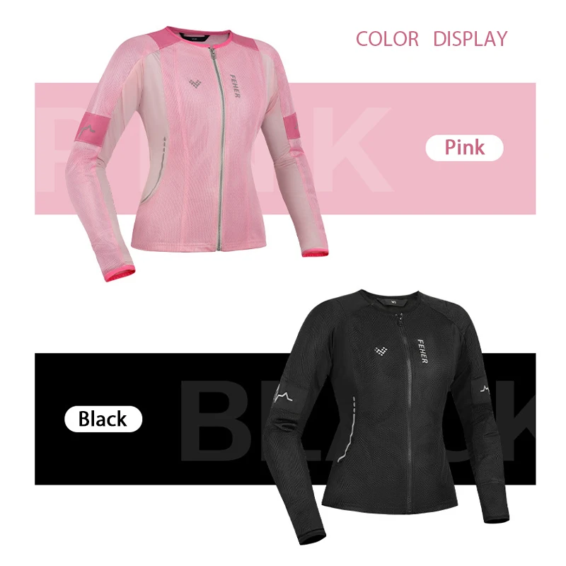 سترة صيفية للدراجات النارية للنساء درع للجسم معتمد من CE سترة دراجة نارية قابلة للتنفس وخفيفة الوزن معطف لسائقي الدراجات النارية