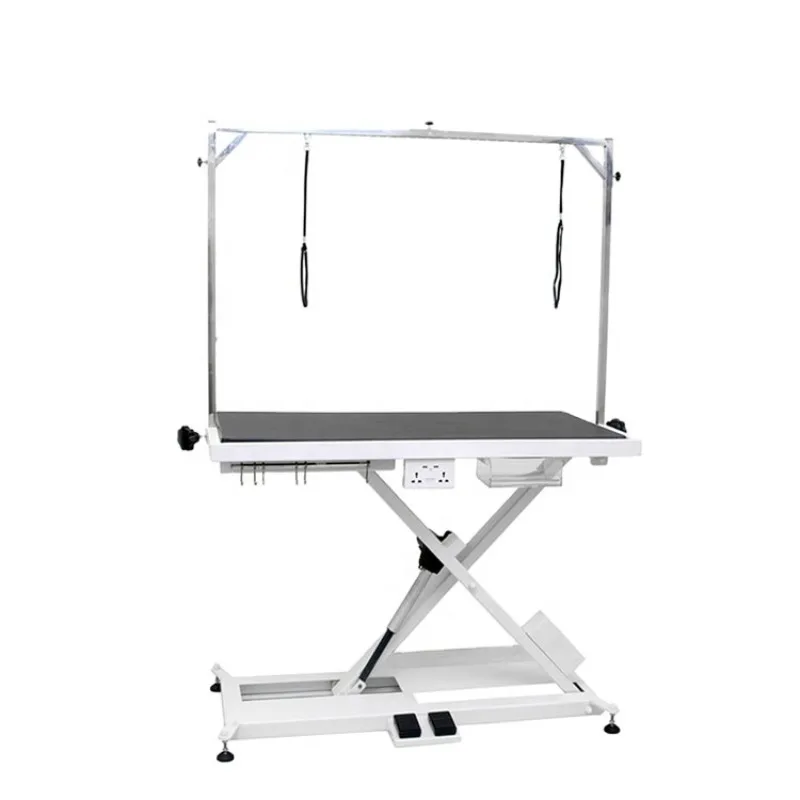 Electric Veterinary Grooming Table, X-Style Lifting Bed For Professional Pet Care