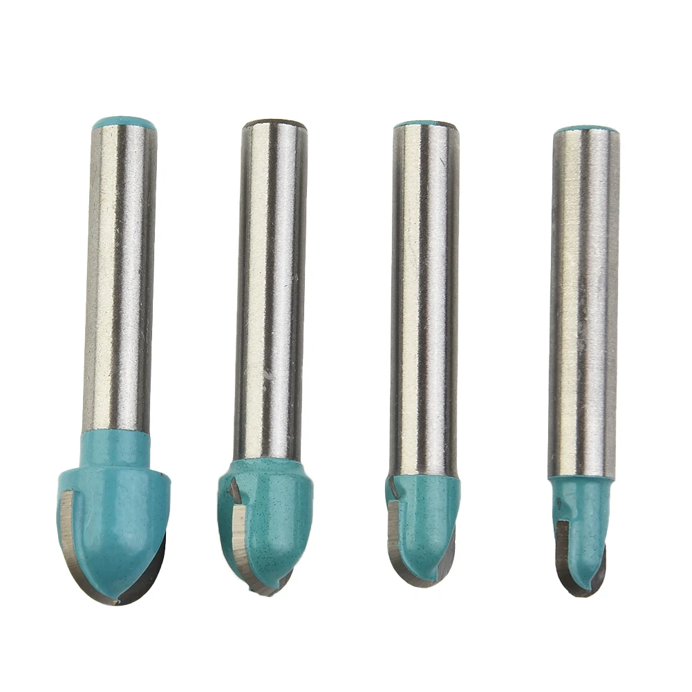 

Useful Newest Practical Hot Sale Router Bit 4pcs Bottom CNC Carbide Cutter Machine Milling Round Router Bit Carbide