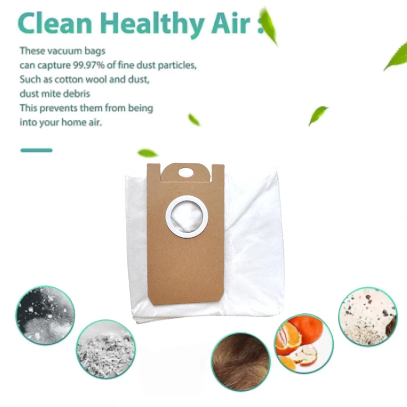 M04K 3 Stück Ersatzteile Zubehör Für ABIR R30 Roboter Staubsauger Staubbeutel Haushalts Reinigung Müll Tasche