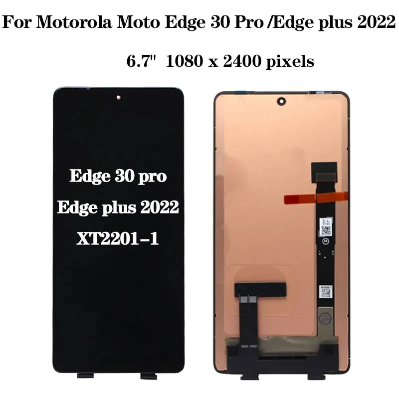 For Motorola Edge 30 Pro edge 30 ultra LCD XT2201-1 Display Touch Screen Digiziter Assembly For Moto Edge Plus 2022 LCD Screen