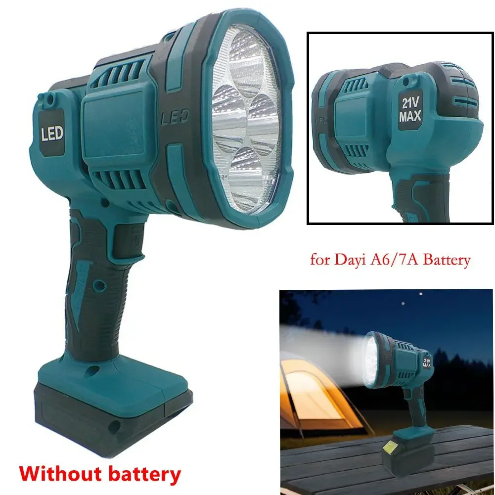 Cordless LED Flashlight Work Light For Dayi A6/A7 for Dongcheng 20V Battery For bosch for BAT622,BAT609 for Worx WA3575 WA3525
