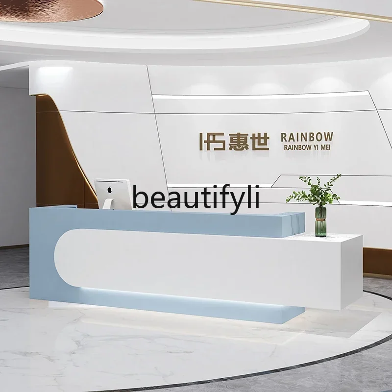 yj58 Gym reception desk Clothing store checkout page Beauty salon counter Company front desk9344