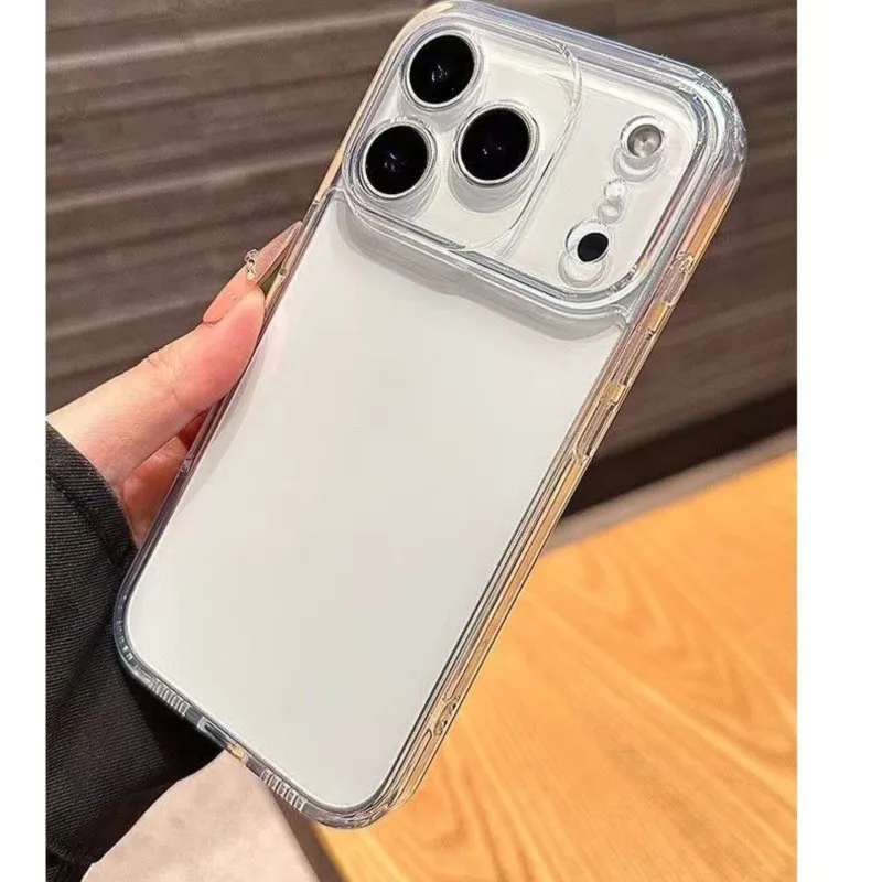Ultradünne, klare Handyhülle für iPhone 17 Pro 16e 16 15 14 13 12 11 Pro XS Max Mini XR X 7 8 6 6S Plus Weiche TPU-Silikonhülle